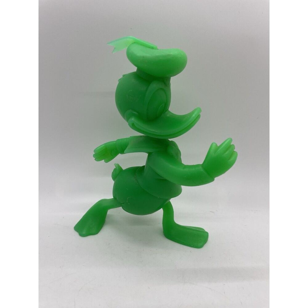 Vintage 1971 Green Donald Duck Hard Plastic Louis Marx Co. Walt Disney Mold